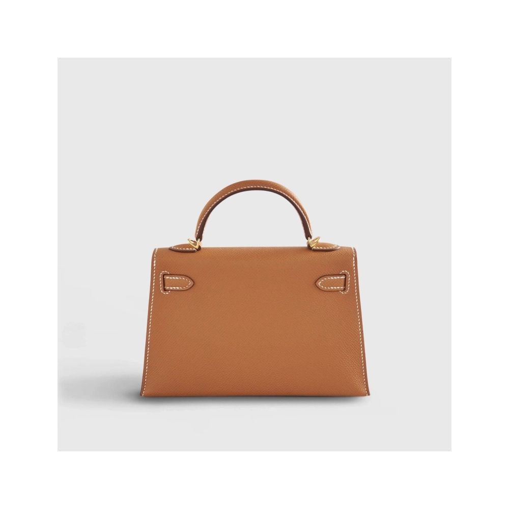 Hermes Kelly Mini Epsom Gold Sellier Gold Hardware,Hermes,BAGS