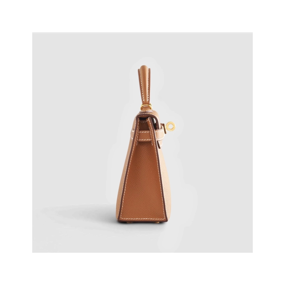 Hermes Kelly Mini Epsom Gold Sellier Gold Hardware,Hermes,BAGS