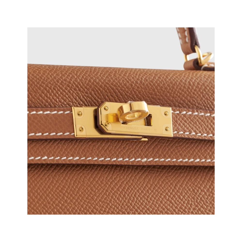Hermes Kelly Mini Epsom Gold Sellier Gold Hardware,Hermes,BAGS