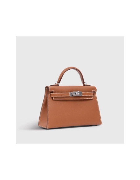 Hermes Kelly Mini Epsom Gold Sellier Palladium Hardware,Hermes,BAGS