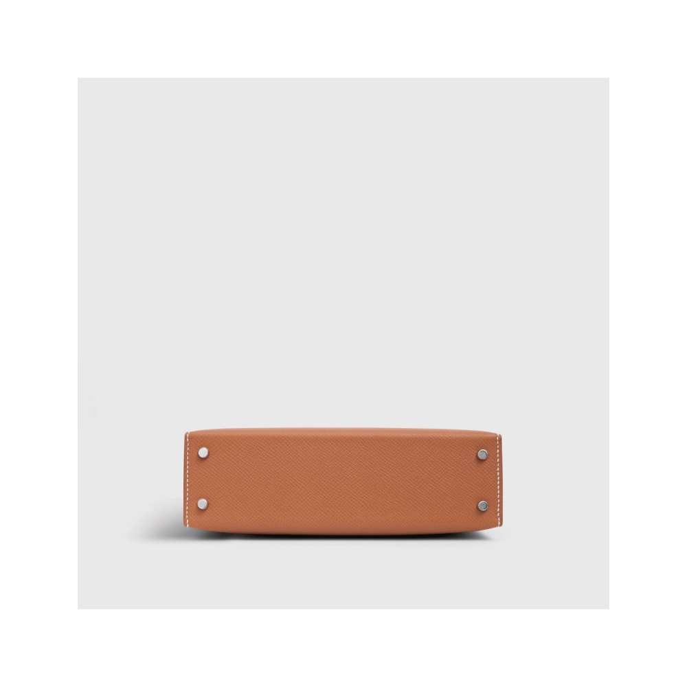 Hermes Kelly Mini Epsom Gold Sellier Palladium Hardware,Hermes,BAGS