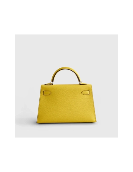 Hermes Kelly Mini Epsom Jaune De Naples Palladium Hardware,Hermes,BAGS