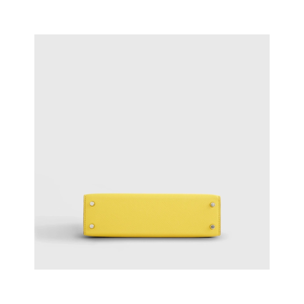 Hermes Kelly Mini Epsom Jaune De Naples Palladium Hardware,Hermes,BAGS