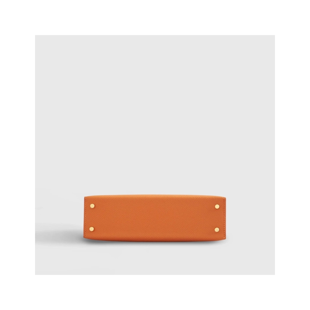 Hermes Kelly Mini Epsom Orange Gold Hardware,Hermes,BAGS