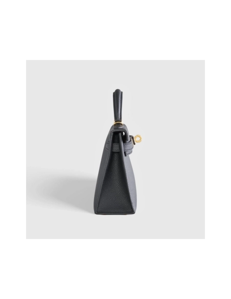 Hermes Kelly Mini Epsom Sellier Black Gold Hardware,Hermes,BAGS