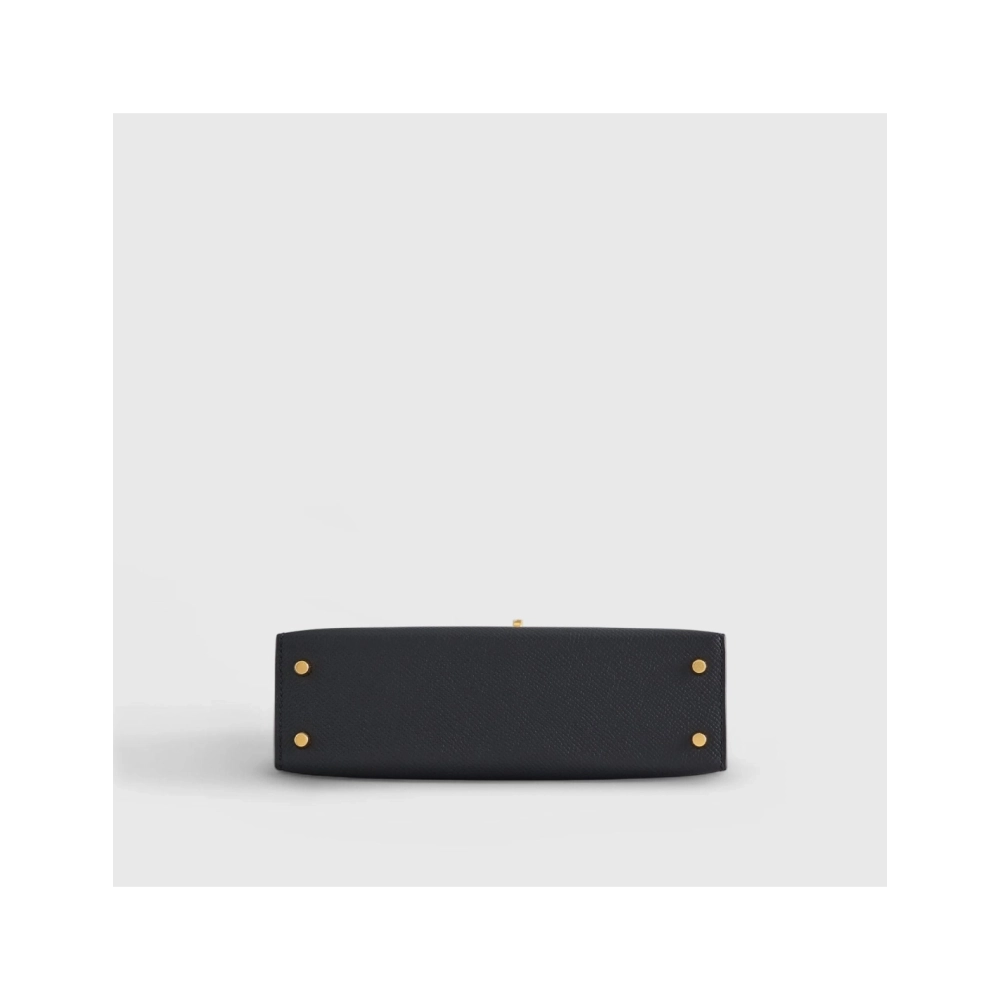 Hermes Kelly Mini Epsom Sellier Black Gold Hardware,Hermes,BAGS