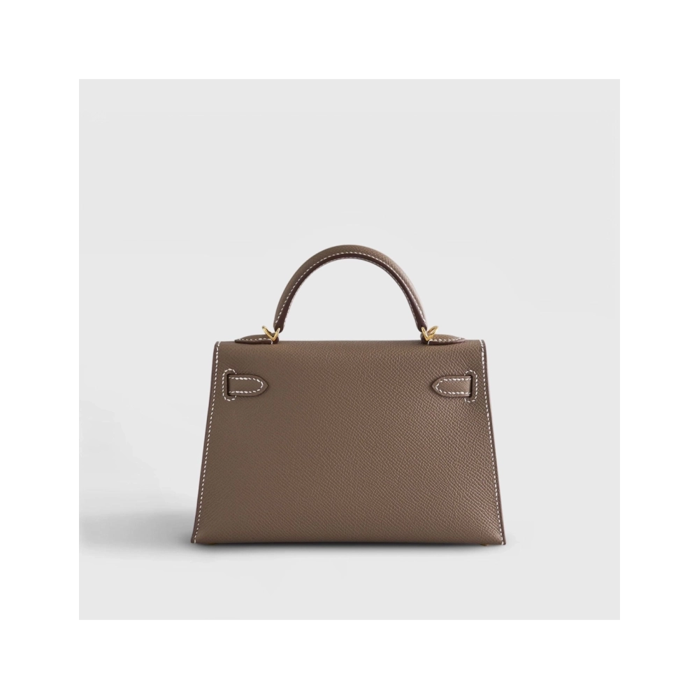 Hermes Kelly Mini Epsom Sellier Etoupe Gold Hardware,Hermes,BAGS