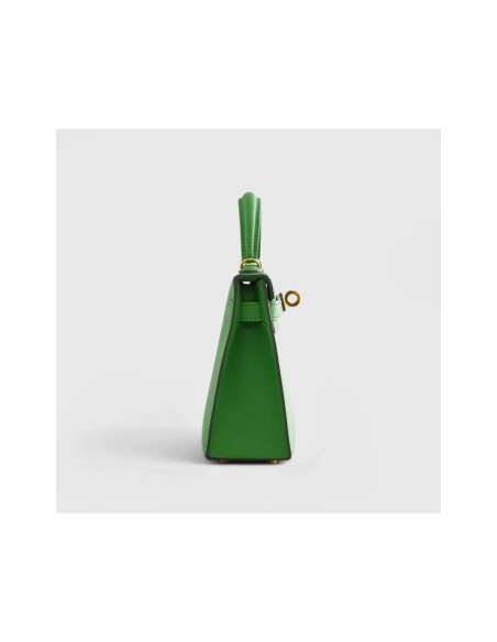 Hermes Kelly Mini Epsom Vert Yucca Sellier Gold Hardware,Hermes,BAGS