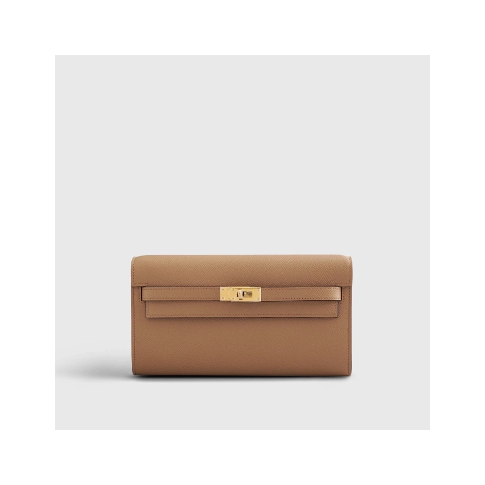 Hermes Kelly To Go Epsom Biscuit Mauve Sylvester Gold Hardware,Hermes,BAGS