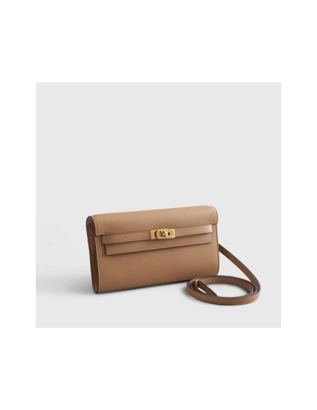 Hermes Kelly To Go Epsom Biscuit Mauve Sylvester Gold Hardware,Hermes,BAGS