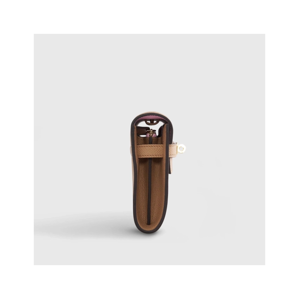 Hermes Kelly To Go Epsom Biscuit Mauve Sylvester Gold Hardware,Hermes,BAGS