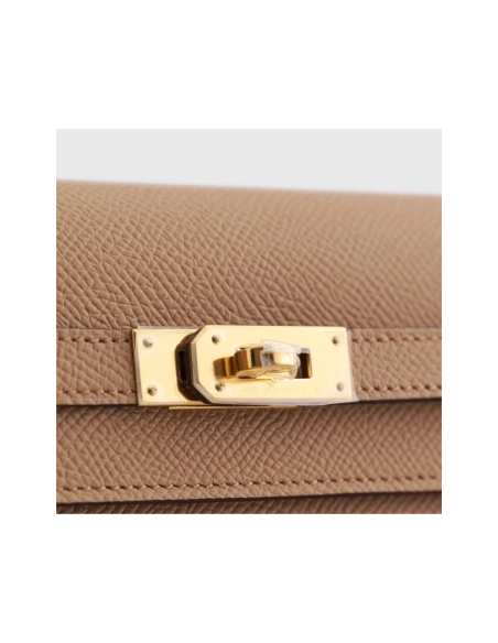 Hermes Kelly To Go Epsom Biscuit Mauve Sylvester Gold Hardware,Hermes,BAGS