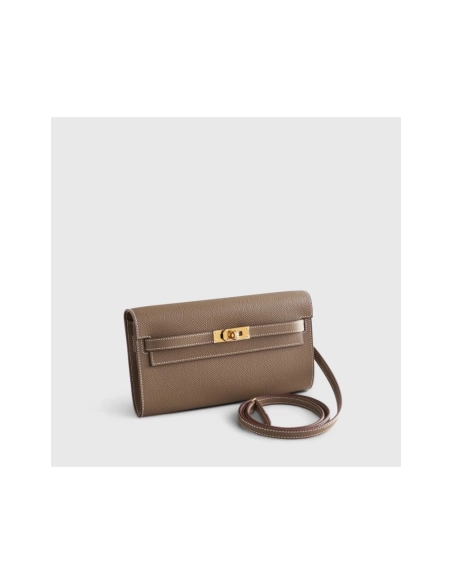 Hermes Kelly To Go Epsom Etoupe Sellier Gold Hardware,Hermes,BAGS