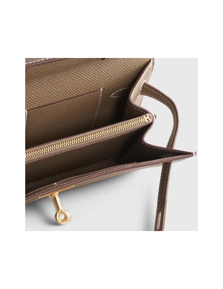 Hermes Kelly To Go Epsom Etoupe Sellier Gold Hardware,Hermes,BAGS