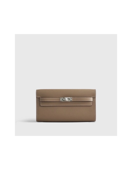 Hermes Kelly To Go Epsom Etoupe Sellier Palladium Hardware,Hermes,BAGS
