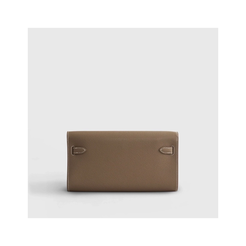 Hermes Kelly To Go Epsom Etoupe Sellier Palladium Hardware,Hermes,BAGS