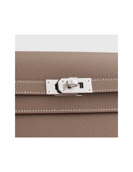 Hermes Kelly To Go Epsom Etoupe Sellier Palladium Hardware,Hermes,BAGS