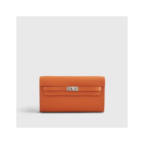 Hermes Kelly To Go Epsom Orange Palladium Hardware,Hermes,BAGS