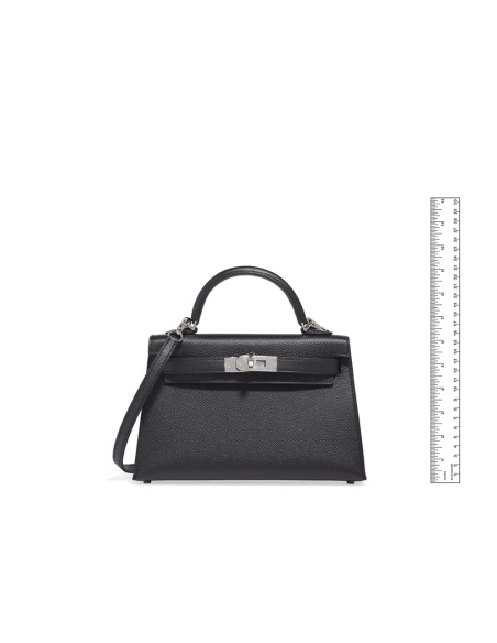 Hermes Kelly Touch Mini Lizard, Veau Madame Black Palladium Hardware,Hermes,BAGS