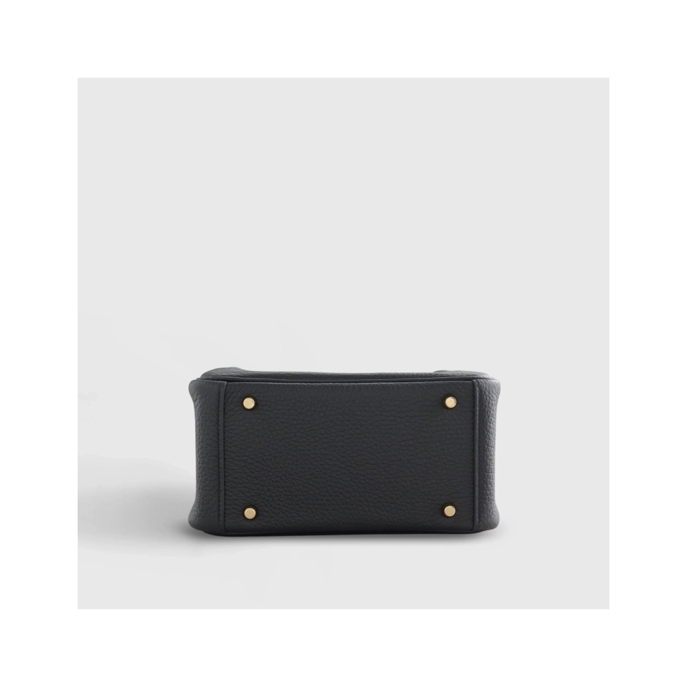 Hermes Lindy 20 Clemence Black Gold Hardware,Hermes,BAGS