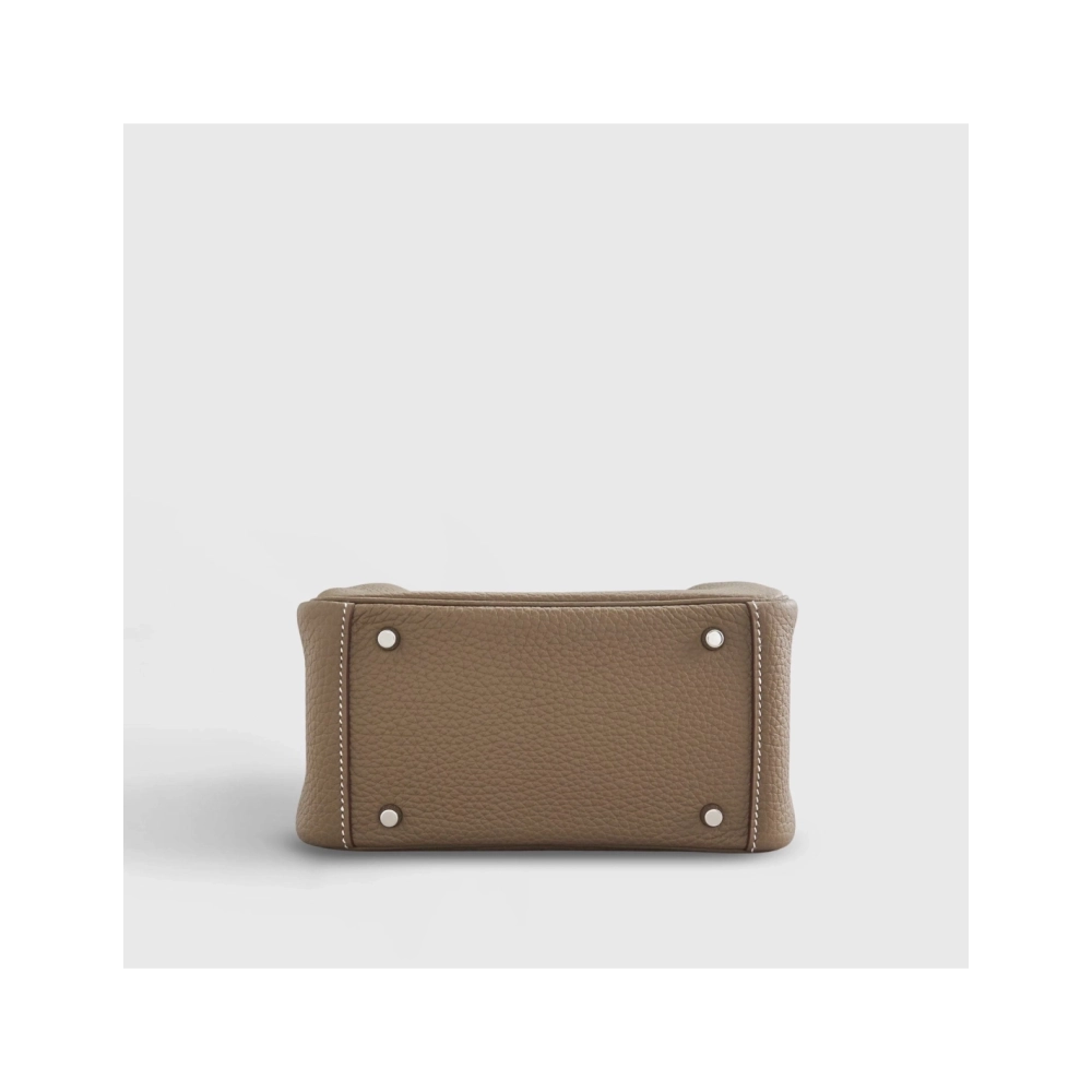 Hermes Lindy 20 Clemence Etoupe Palladium Hardware,Hermes,BAGS
