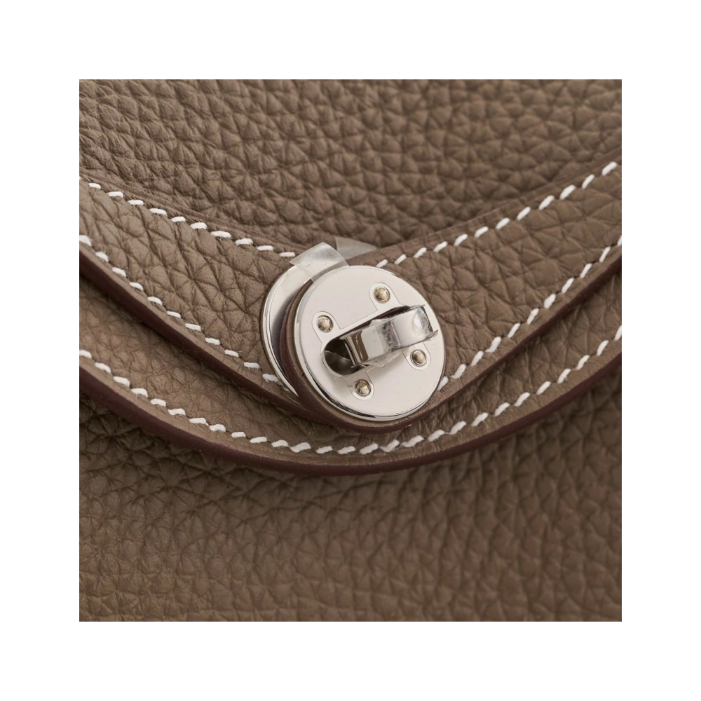 Hermes Lindy 20 Clemence Etoupe Palladium Hardware,Hermes,BAGS