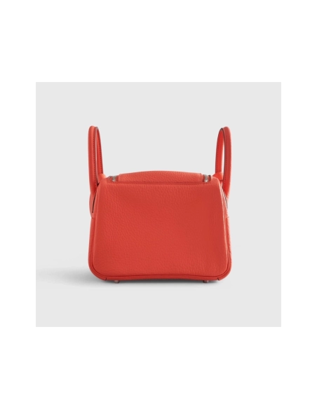 Hermes Lindy 20 Clemence Go Orange Field Palladium Hardware,Hermes,BAGS