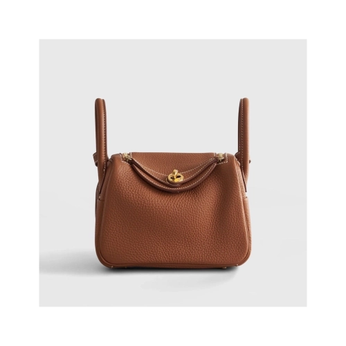 Hermes Lindy 20 Clemence Gold Gold Hardware,Hermes,BAGS