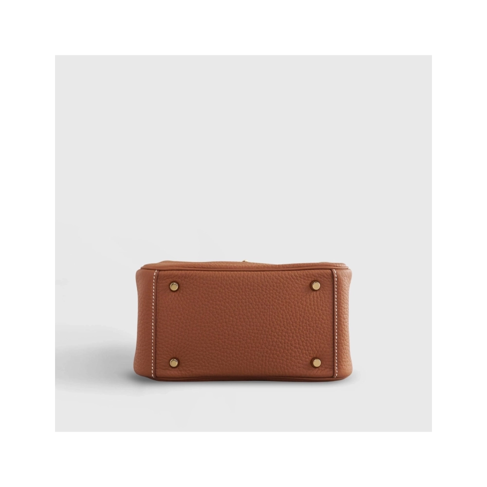 Hermes Lindy 20 Clemence Gold Gold Hardware,Hermes,BAGS