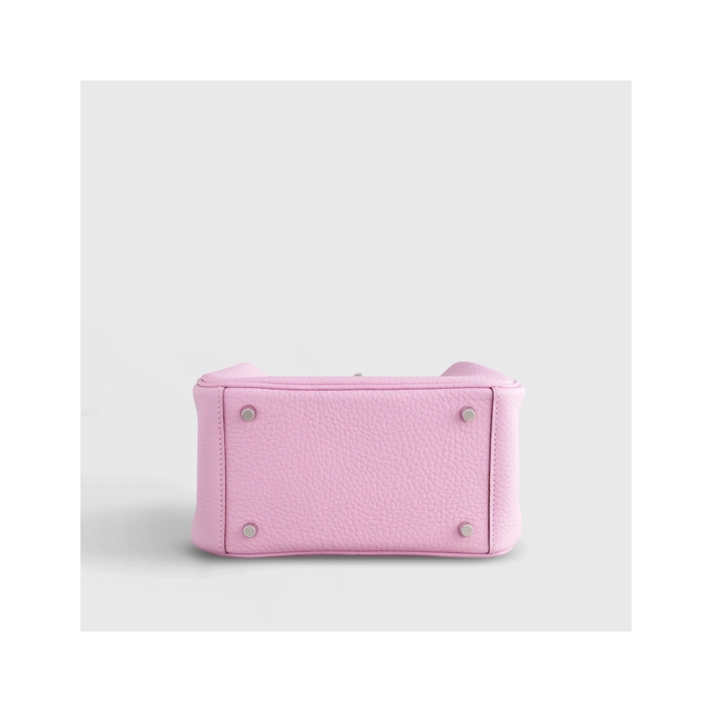 Hermes Lindy 20 Clemence Mauve Sylvester Palladium Hardware,Hermes,BAGS