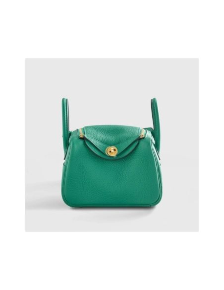 Hermes Lindy 20 Clemence Vert Vertigo Gold Hardware,Hermes,BAGS