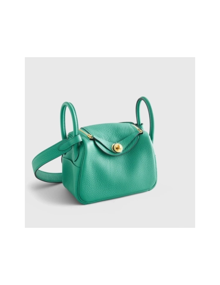 Hermes Lindy 20 Clemence Vert Vertigo Gold Hardware,Hermes,BAGS