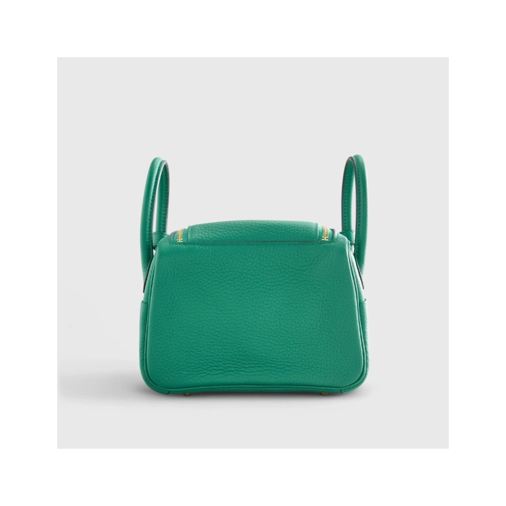 Hermes Lindy 20 Clemence Vert Vertigo Gold Hardware,Hermes,BAGS