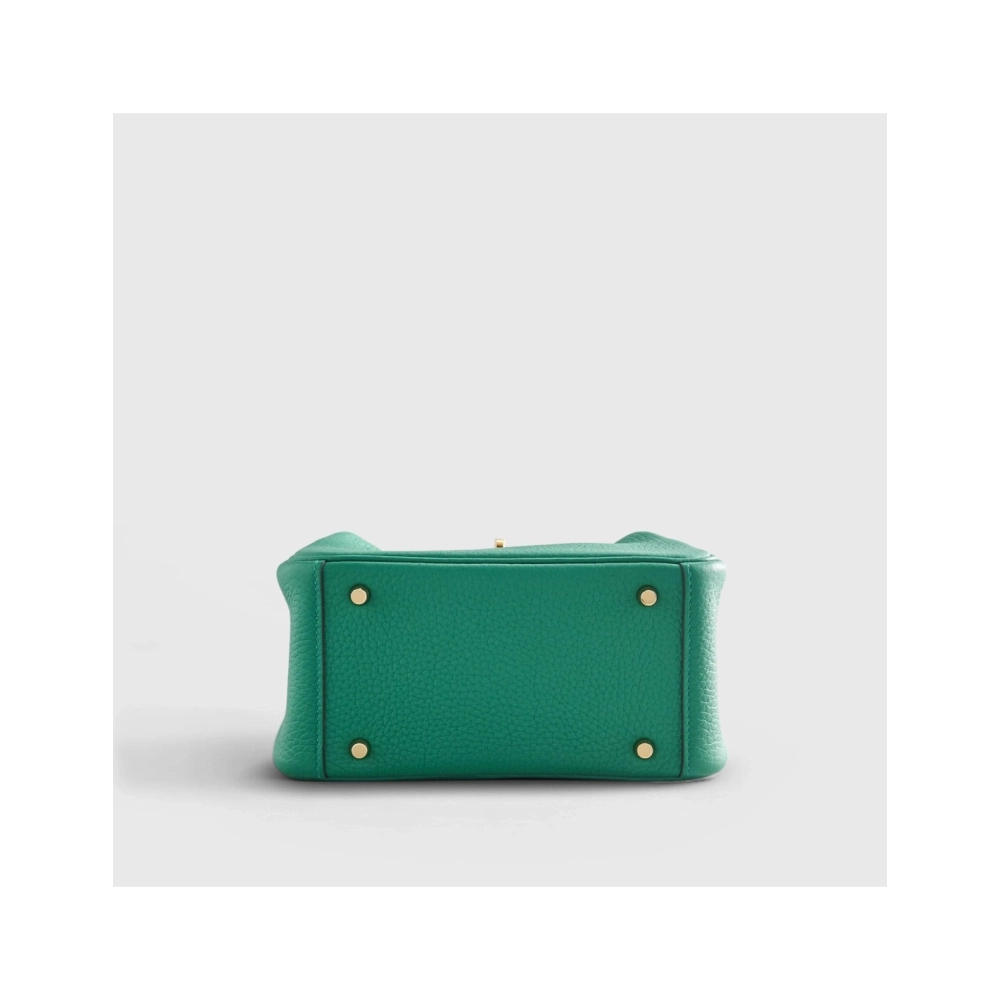 Hermes Lindy 20 Clemence Vert Vertigo Gold Hardware,Hermes,BAGS