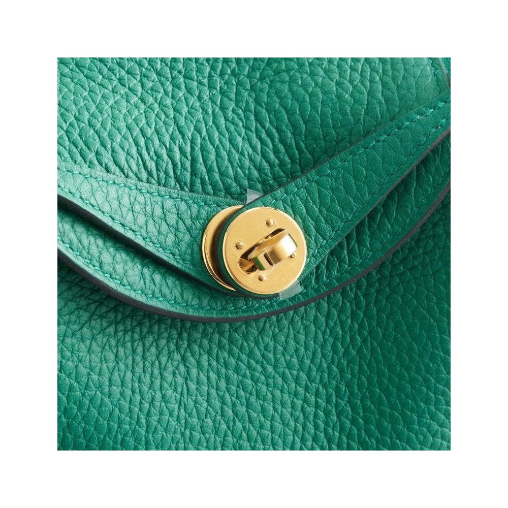 Hermes Lindy 20 Clemence Vert Vertigo Gold Hardware,Hermes,BAGS