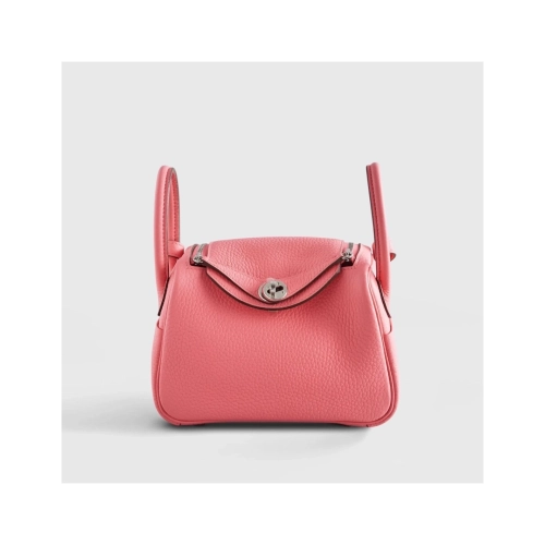 Hermes Lindy 20 Rose Azalee Palladium Hardware,Hermes,BAGS