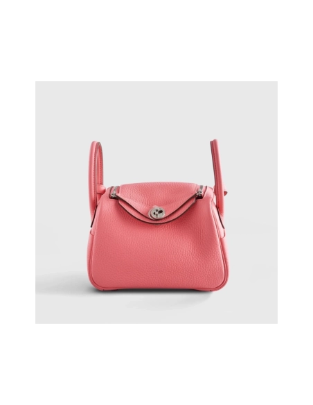 Hermes Lindy 20 Rose Azalee Palladium Hardware,Hermes,BAGS