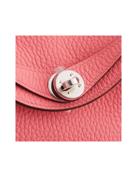 Hermes Lindy 20 Rose Azalee Palladium Hardware,Hermes,BAGS