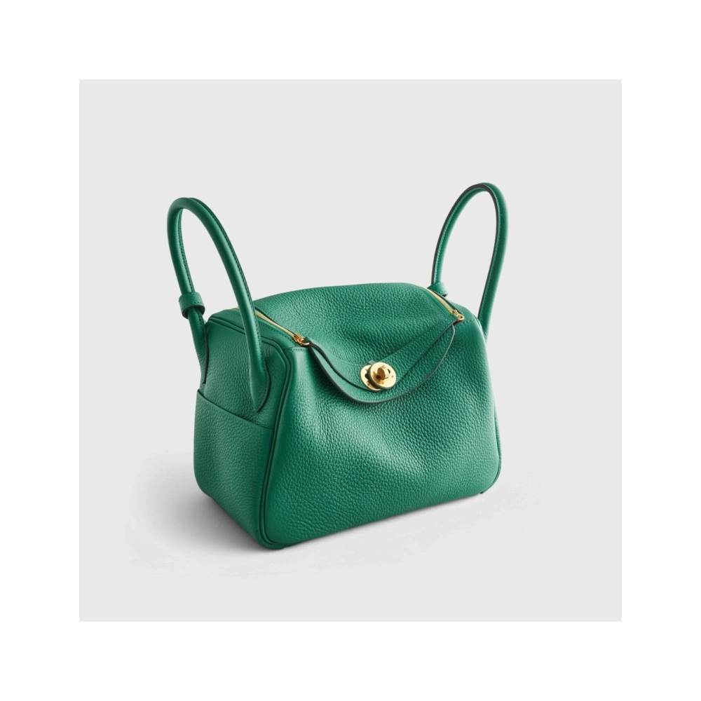 Hermes Lindy 26 Clemence Vert Vertigo Gold Hardware,Hermes,BAGS