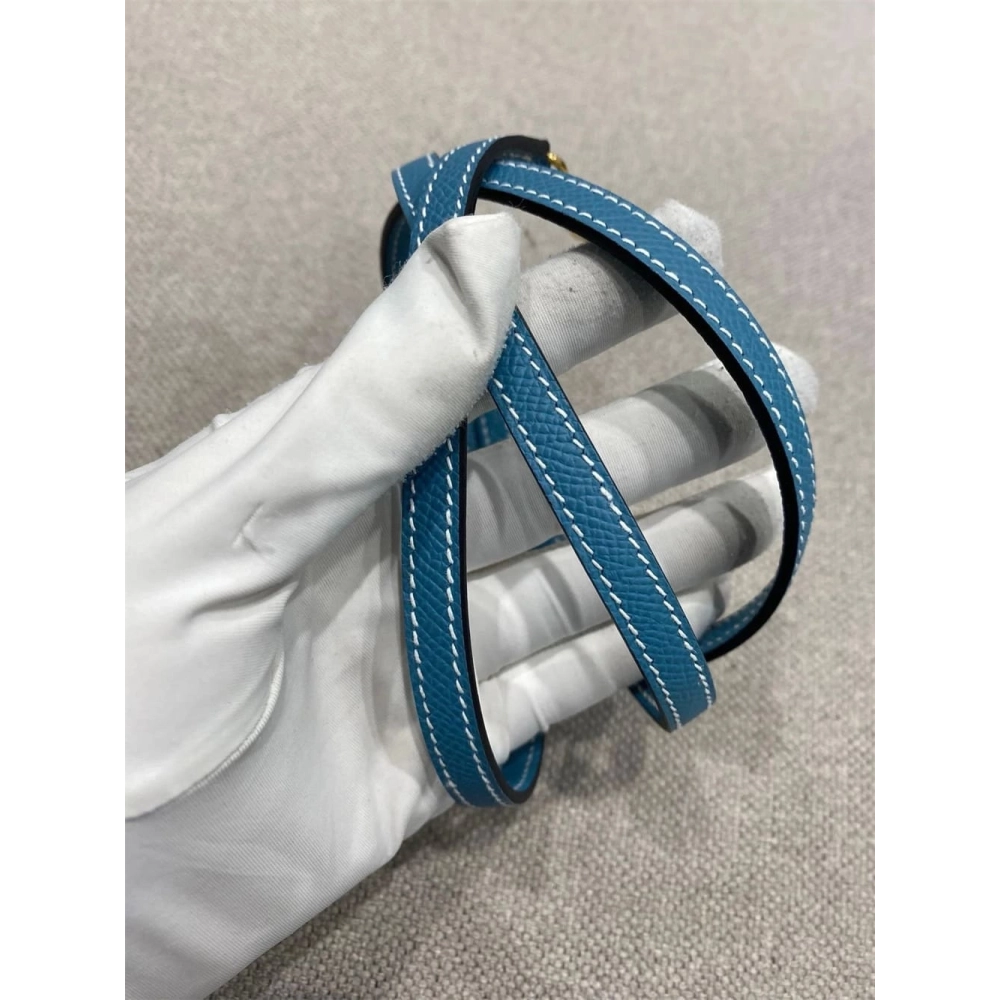 Hermes Mini Kelly Bleu Jean Epsom Gold Hardware,Hermes,BAGS