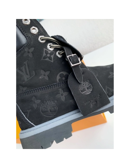Louis Vuitton Timberland Black Boots/martin Boots/boots,LOUIS VUITTON