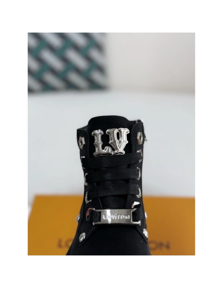 Louis Vuitton Round Toe Lace-up Boots,LOUIS VUITTON