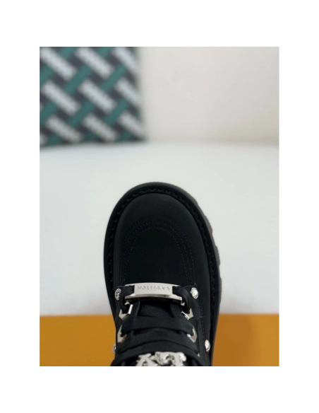 Louis Vuitton Round Toe Lace-up Boots,LOUIS VUITTON