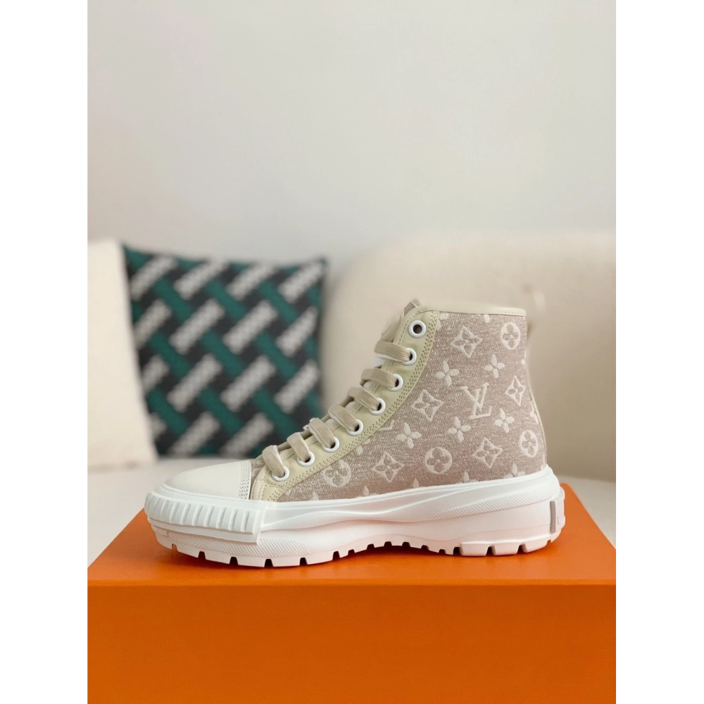 Louis Vuitton Squad Womens Flat Bottomed Boots,LOUIS VUITTON