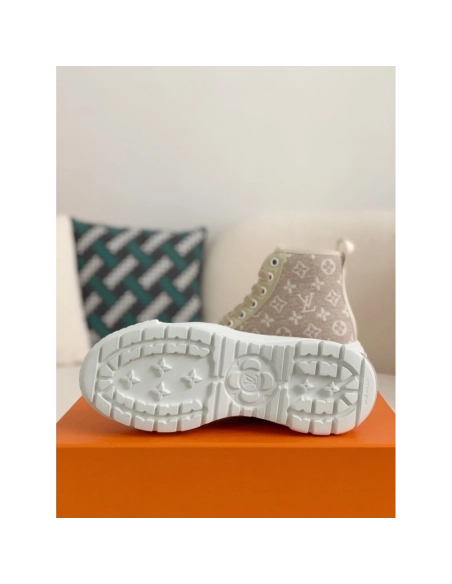 Louis Vuitton Squad Womens Flat Bottomed Boots,LOUIS VUITTON