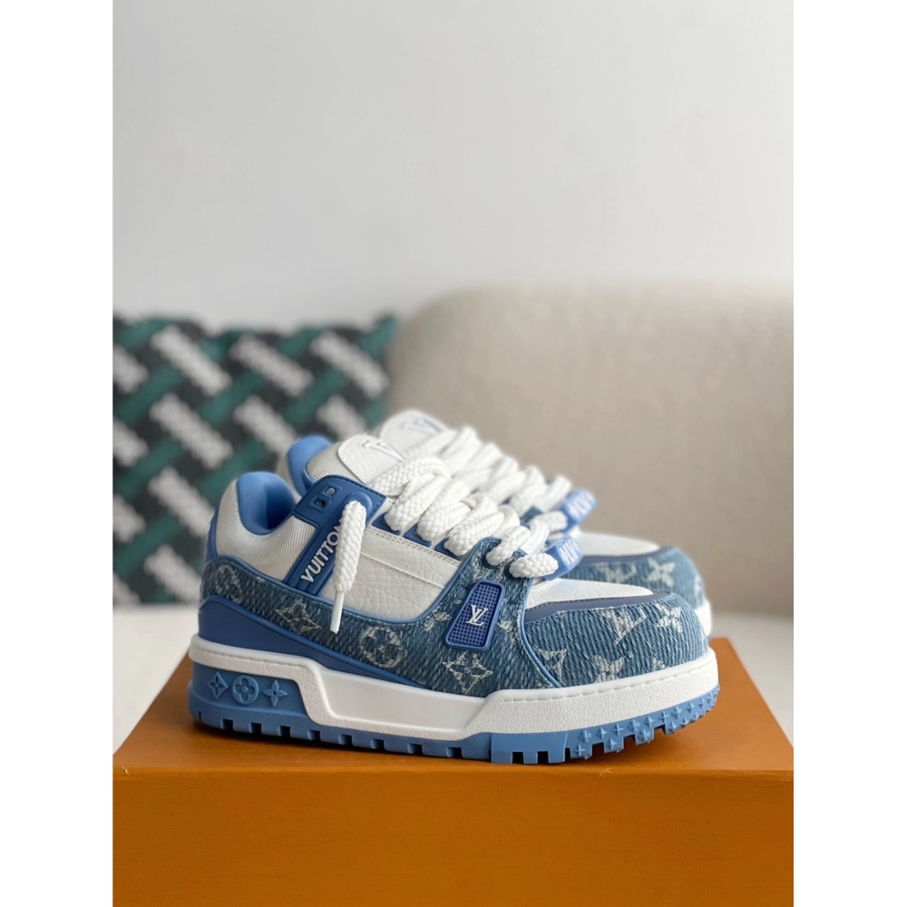Louis Vuitton Trainer 2023show Style Sneakers,LOUIS VUITTON