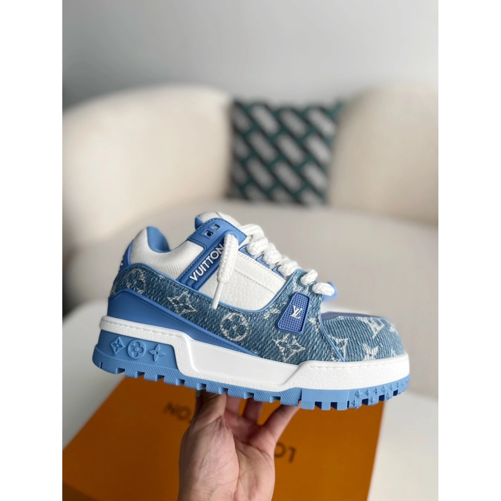 Louis Vuitton Trainer 2023show Style Sneakers,LOUIS VUITTON